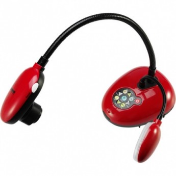 Документ-камера настольная FullHD 1080p / 30fps, цифровой зум 10х, на гибком держателе, USB 2.0, дополнительная лампа, красного цвета LUMENS DC193