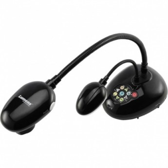 Документ-камера настольная FullHD 1080p / 30fps, цифровой зум 10х, на гибком держателе, USB 2.0, дополнительная лампа, черного цвета LUMENS PC193