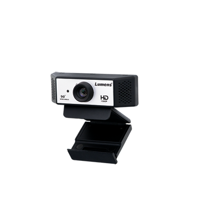 Веб-камера для видеоконференций Full HD 1080p, угол обзора 90°, USB, Plug & Play, CMOS, 1/2,7", 2 МП, встроенные микрофоны LUMENS VC-B2U