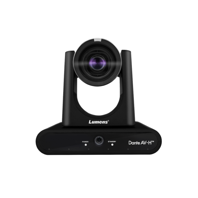 Поворотная камера 4K с двумя объективами для слежения за говорящим, с AI-видеотрекингом, черного цвета LUMENS VC-TR60A-DANTE-AV-H-PB
