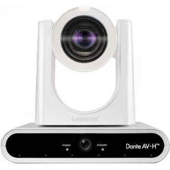 Поворотная камера 4K с двумя объективами для слежения за говорящим, с AI-видеотрекингом, белого цвета LUMENS VC-TR60A-DANTE-AV-H-W
